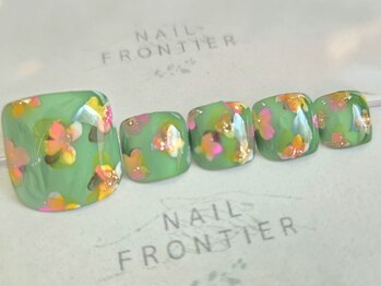 M手書き小花柄フット11980円