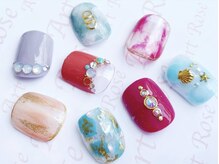 ネイルサロンアンドネイルスクールアートローズ 町田店(Art Rose)/親指フリーアート♪FOOTネイル