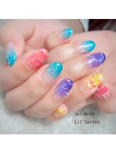 リルガーデン 新宿南口(Lil' Garden)/夏祭り×ヨーヨーネイル＊グラデ