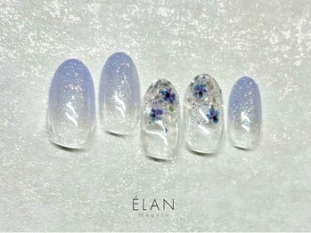 エラン メグロ(ELAN Meguro)/押し花ネイル