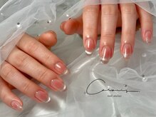 ネイル アトリエ クロリ(nail atelier Coloris)/マグネットフレンチ×チーク