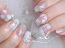 パステル×ミラーネイル