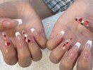 ホログラムハートネイル