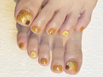 スターネイルプラス 福岡天神西通り店(Star Nail plus)/ひまわりネイル