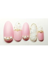 ネイルサロン 爪/☆春色ネイル♪ブライダルにも☆