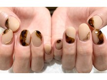 ネイル シスター(nail sister)/マット×べっこうネイル
