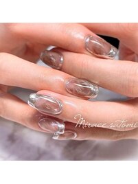 囲みシルバーネイル