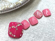 ネイルサロン ふるる 大須店/☆フットミディアムネイル#338