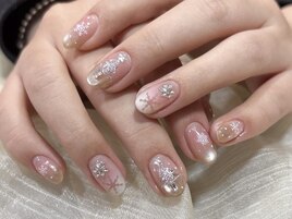 秋冬ネイル　エレガントデザイン