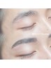 【メンズ】眉毛パーマ＆WAX脱毛¥7,100　ご新規様⇒