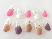 ネイルサロンクイール 宇都宮店(NAIL SALON QUILL)/変形フレンチ＋シェル