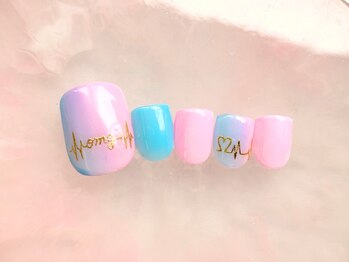 ネイルサロン フローリア(nail salon Florir)/カラグラ×フットネイル