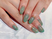 ルームヘアネイル 曙橋店(Room hair nail)/グリーンドロップカラー