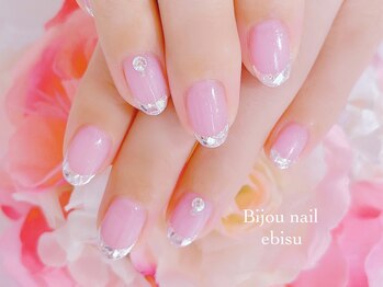 ビジュネイル(Bijou nail)/☆ガラスフレンチ☆