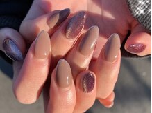 グラマラス アンジェアイ フレスポ富沢店(glamourous×ange eye)/ポイントギャラクシーネイル