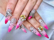 ルビーネイル 太閤通駅店(RUBY NAIL)/ロングスカルプ&10本アート