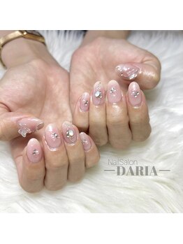 ダリア(Daria)/ガーリー♪ふんわりチークネイル