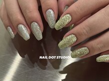 ネイルドットスタジオ 堺筋本町(NAIL DOT STUDIO)/ラメワンカラー