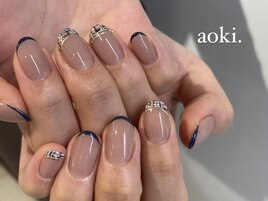 ツイードフレンチネイル