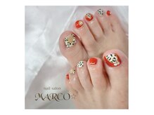 ネイルサロン マルコ(nail salon MARCO)の雰囲気（ハンドとフットの同時施術も可能です☆（予約時に記載ください））