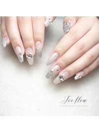 ブルーガーリーネイル♪