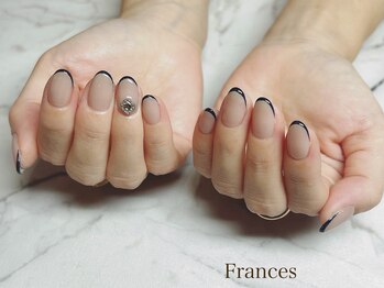 フランセス(Frances)/細フレンチ&シルバーパーツ