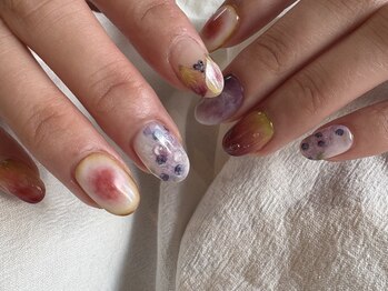 ジュイール(Jouir)/手描きでいちじく×ブルーベリー