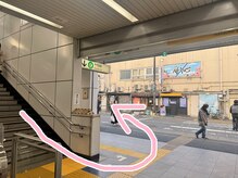 メデル 北千住店/北千住駅からバストサロンへ道順