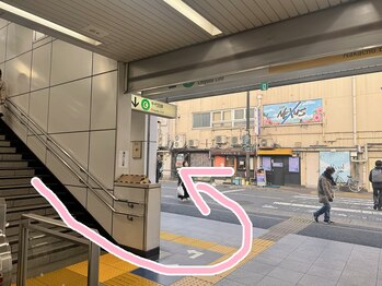 メデル 北千住店/北千住駅からバストサロンへ道順