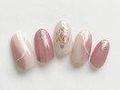 ニュアンスネイル　縦グラデ