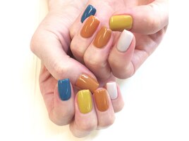 kー75カラフルオータムネイル