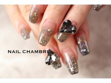 ネイル シャンブル(nail CHAMBRE)/ブラックグラデネイル