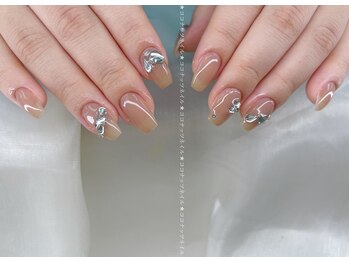 ココナッツネイル/キラキラネイル