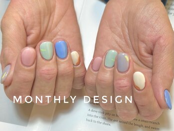 ルア(lua.)/パステルネイル＊4月monthly