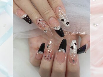 ブラック×シルバー×ハート