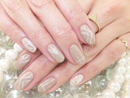 グレージュデザインネイル￥5440