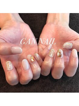 ギャンネイル(GAN NAIL)/メタリックストライプ