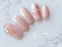 ネイルアンドアイラッシュ ボネール 銀座店(lash Bounail)/シンプル　マグネット　フラワー