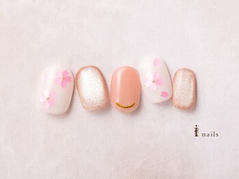 アイネイルズ 横浜EAST店(I-nails)/桜ホロピンクネイル