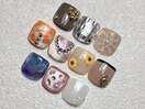 フットネイル親指デザイン