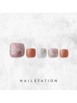 ネイルステーション ルミネ新宿1店(NAIL STATION)/ニュアンスネイル／パラジェル