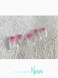ニュアンス春ネイル