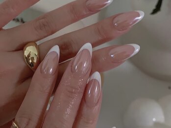 エムプラスネイル 新宿(M+Nail)/ミラーフレンチ