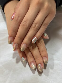 カミアンユイヤ ネイルラボ(KAMIANYUIYA Nail LAB)/ネオン×オーロラデザイン