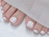 《Nail Debut Coupon☆オフなし限定》フットワンカラー♪　¥4900