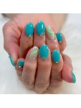 スターリー ラッシュ(Starry Lash)/ターコイズブルーネイル