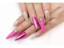 ネイルサロンアンドネイルスクールアートローズ 町田店(Art Rose)/ラメピンクネイル