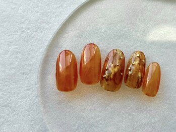 ジョアアンジェ 上本町店(joieange)/シアー 秋ネイル ニュアンス