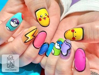 ネイルズガッシュ 蒲田西口店(NAILsGUSH)の写真/【痛ネイルの施術も可能】フリ-デザインコ-ス(オフ込)150分¥14900～※痛ネイルのご予約はLINE@のみ