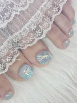 ファラウェイネイル(Faraway nail)/水色ネイル☆